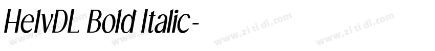 HelvDL Bold Italic字体转换 HelvDL Bold Italic字体转换